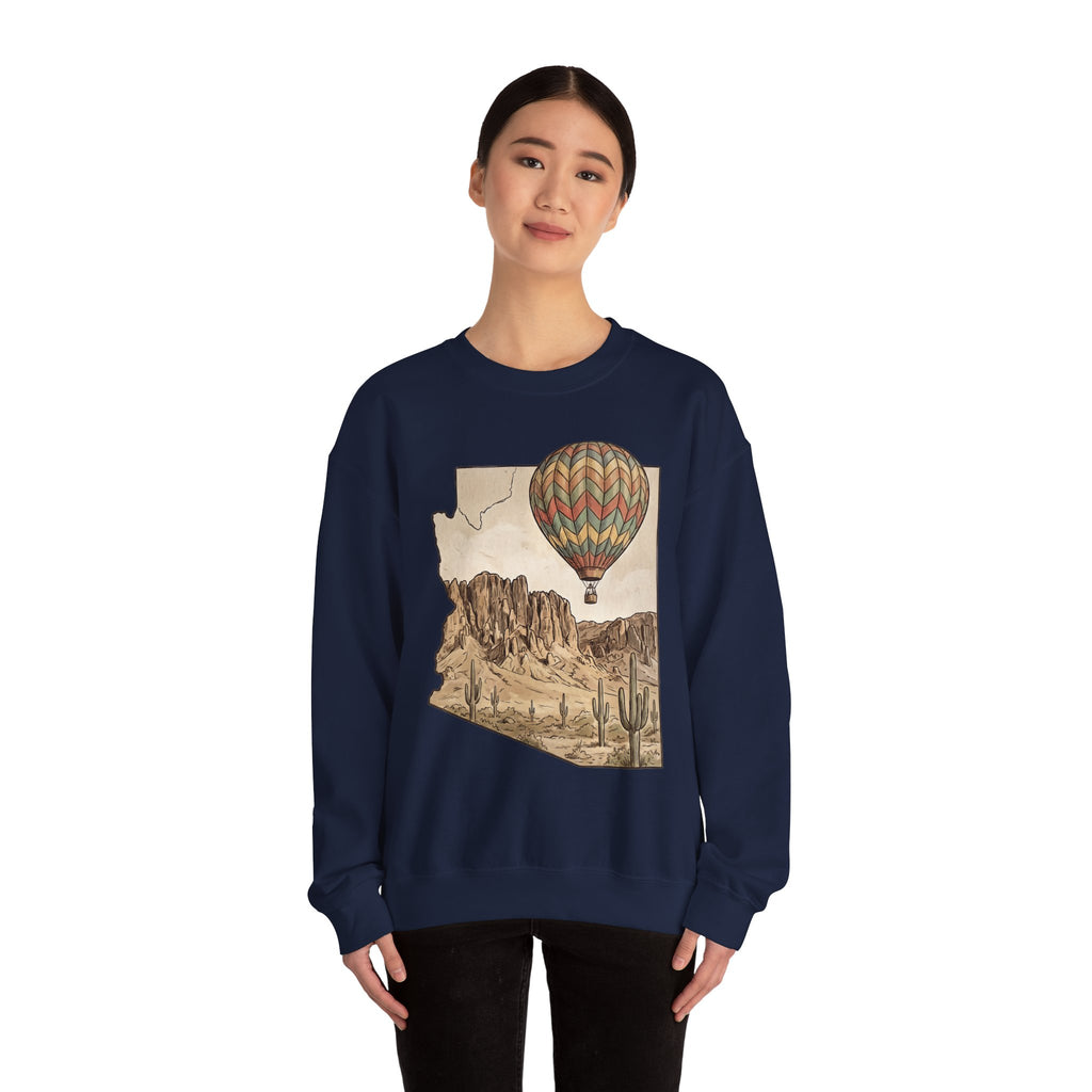 Grand Canyon Arizona Hot Air Balloon Crewneck Sweater