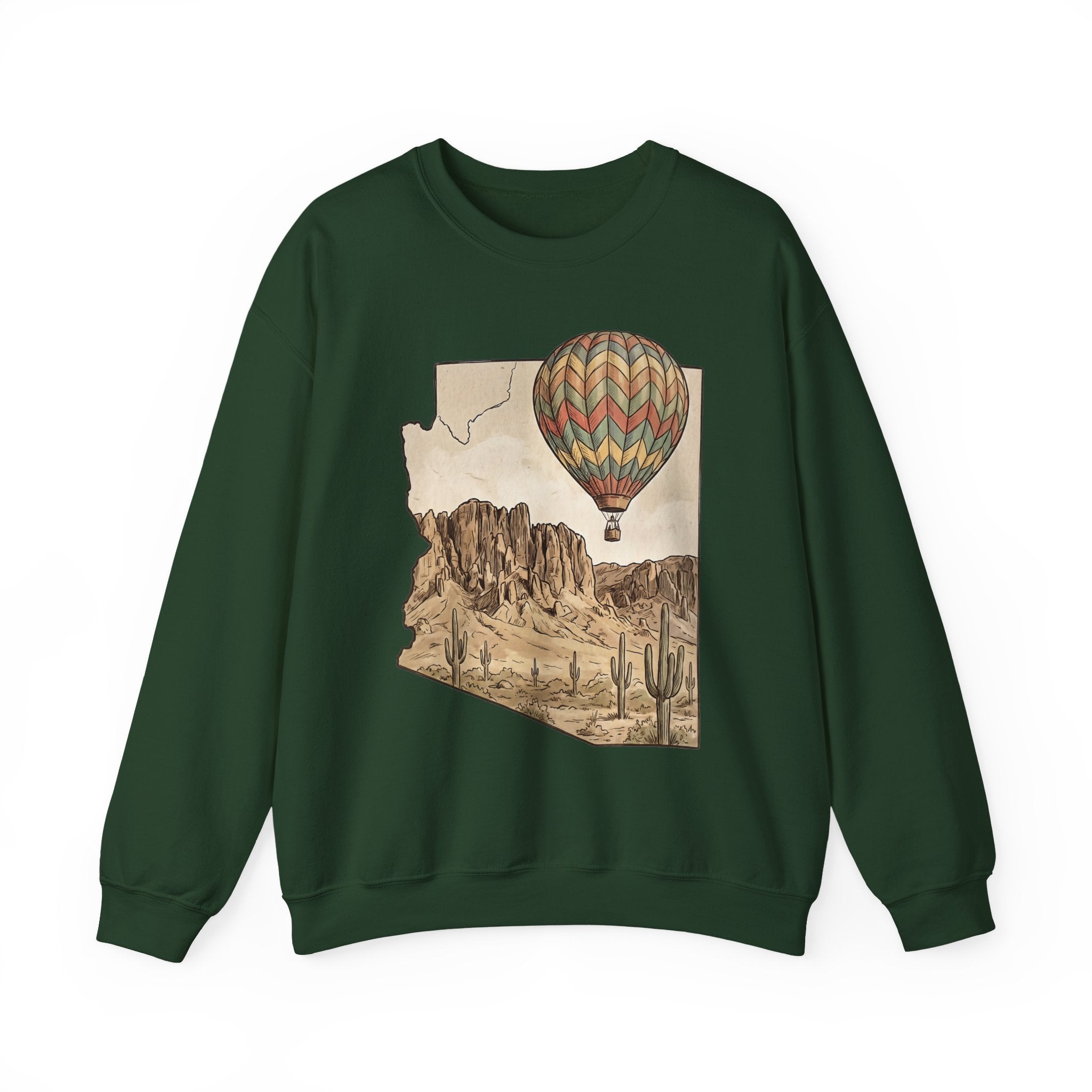 Grand Canyon Arizona Hot Air Balloon Crewneck Sweater