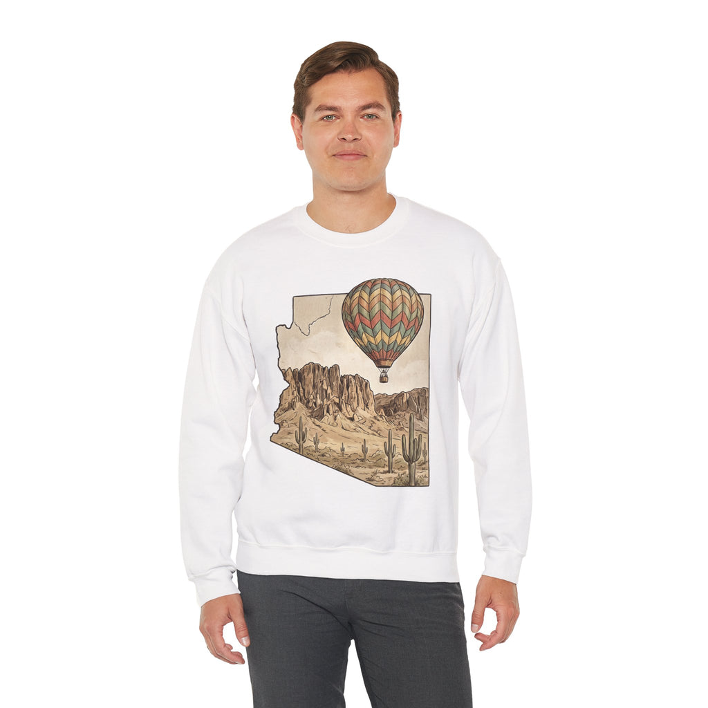 Grand Canyon Arizona Hot Air Balloon Crewneck Sweater