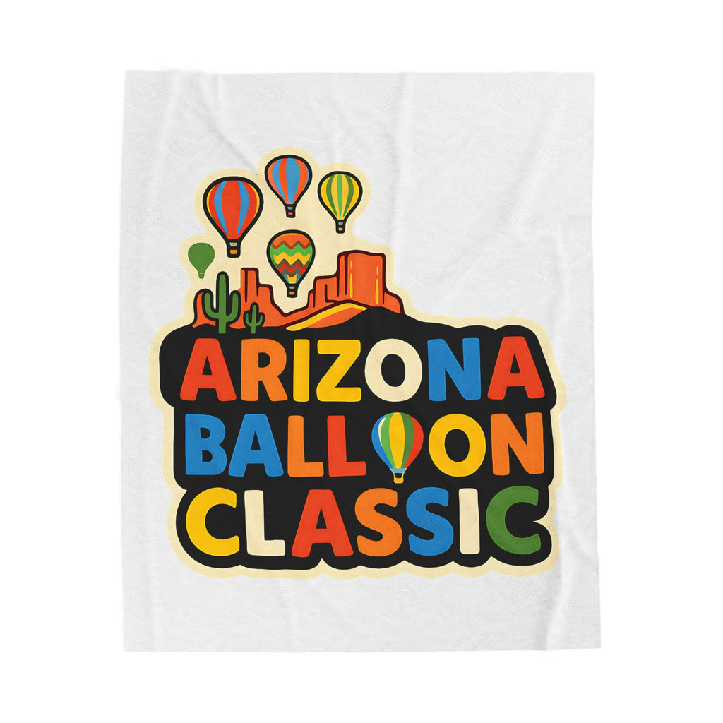 Arizona Balloon Classic (Colorful) Velveteen Plush Blanket
