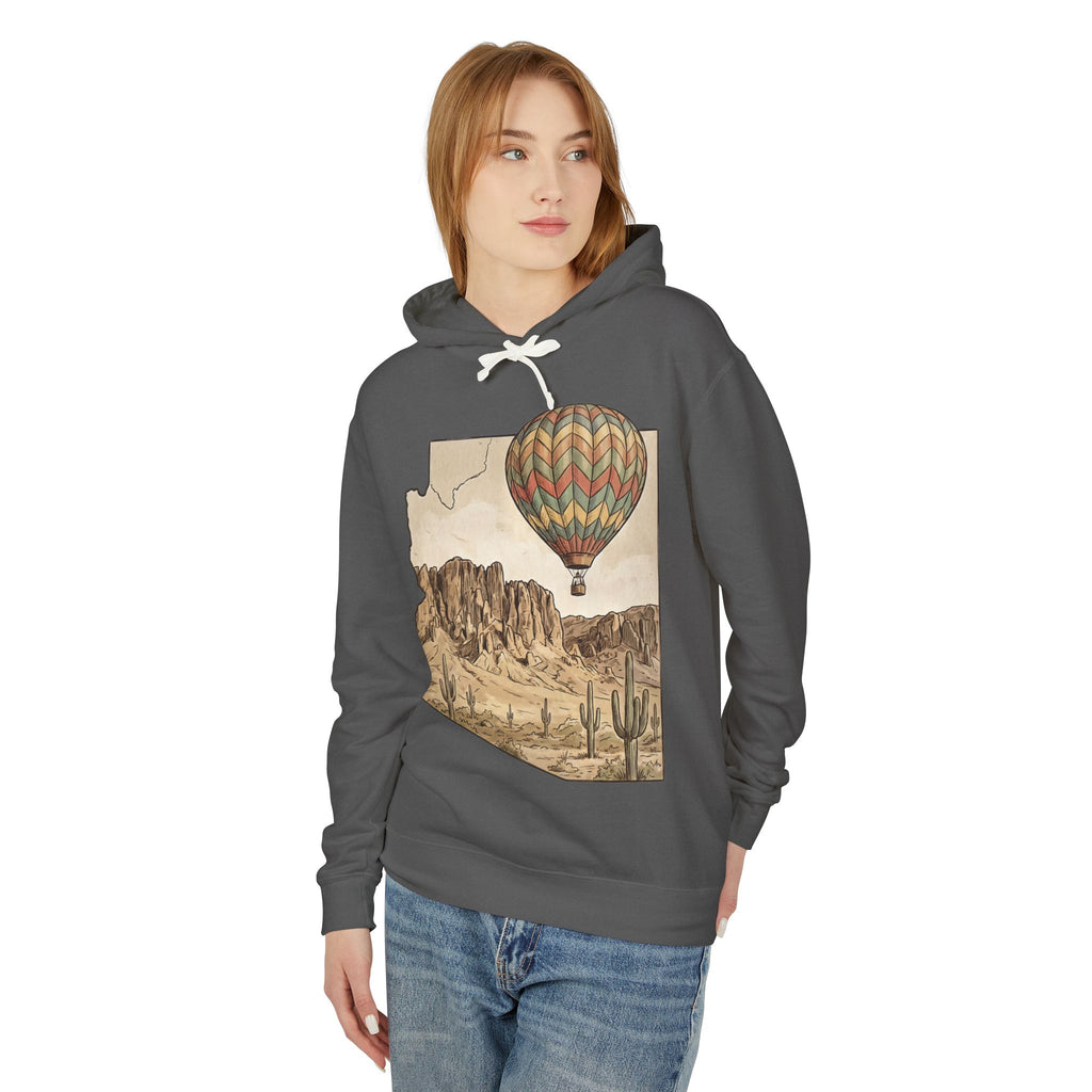 Grand Canyon Arizona Desert Hot Air Balloon Hoodie