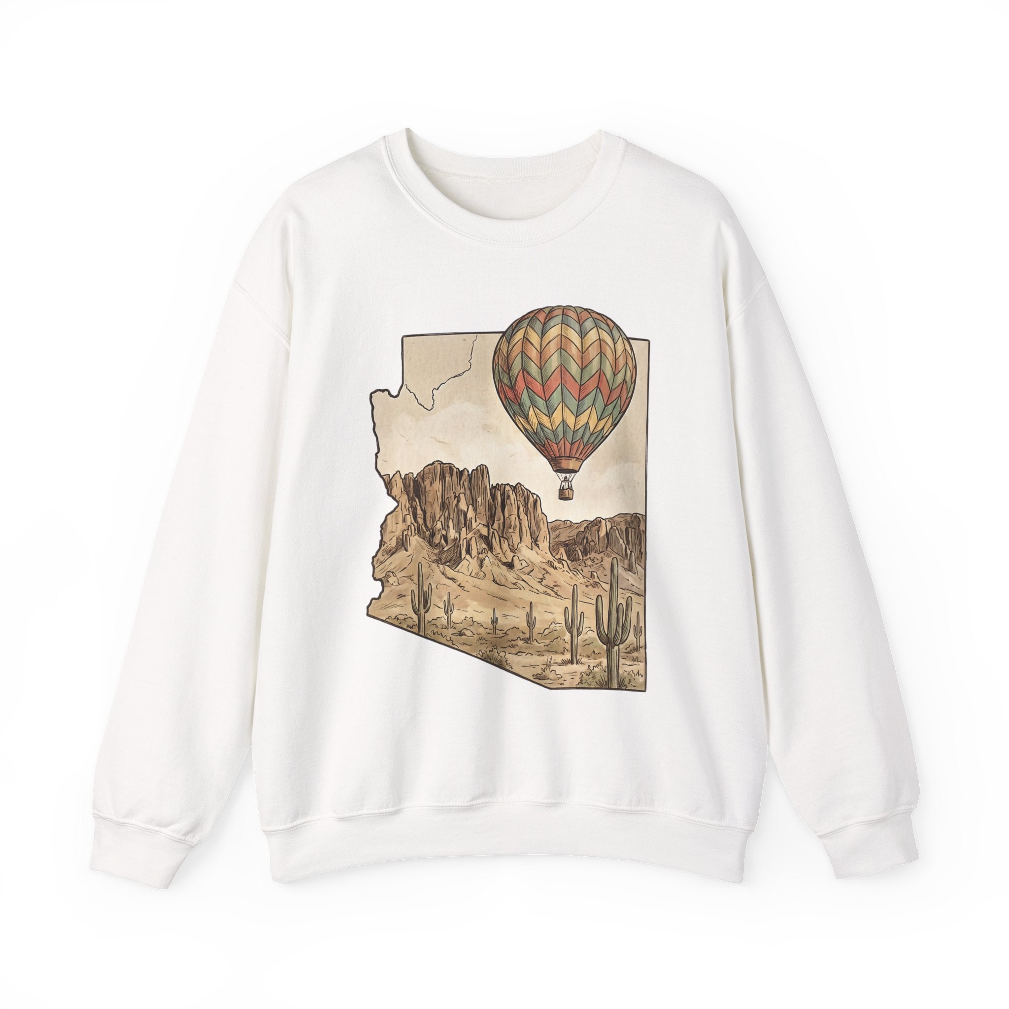 Grand Canyon Arizona Hot Air Balloon Crewneck Sweater