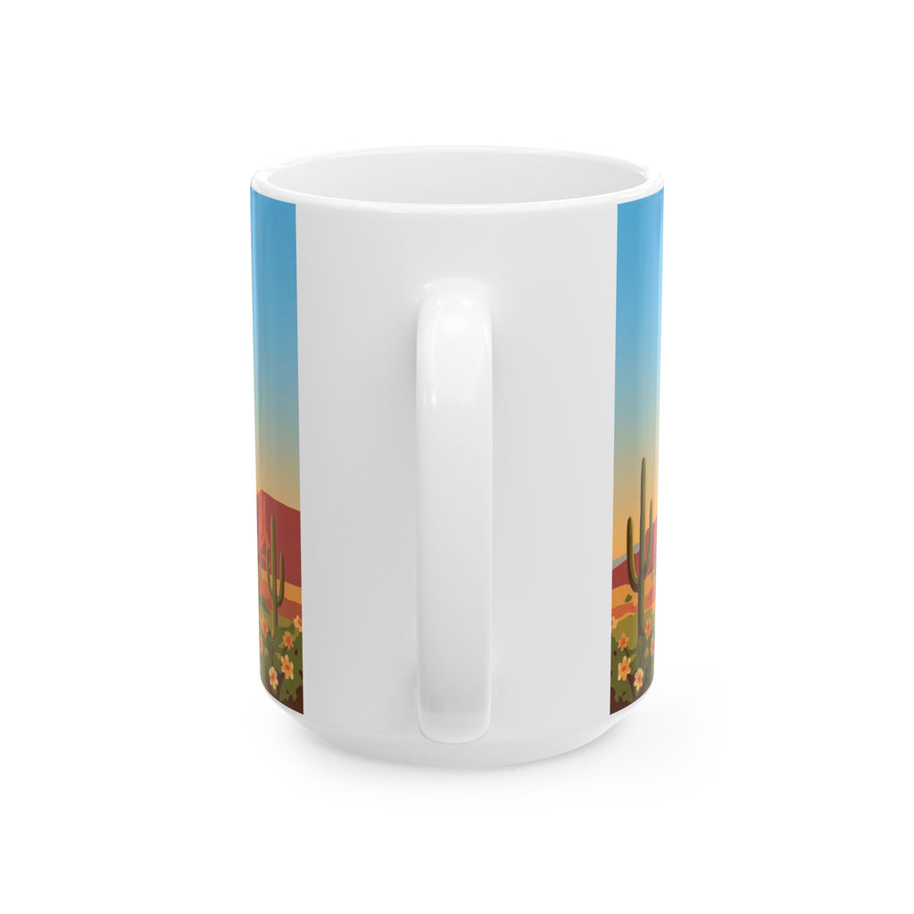 Arizona Hot Air Balloon Welcome to Arizona Ceramic Mug (15oz)