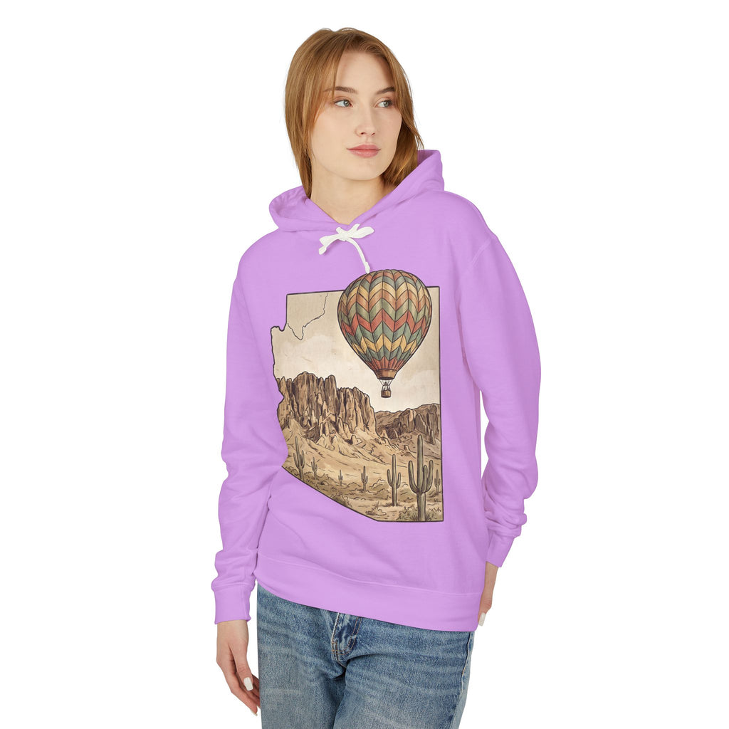 Grand Canyon Arizona Desert Hot Air Balloon Hoodie