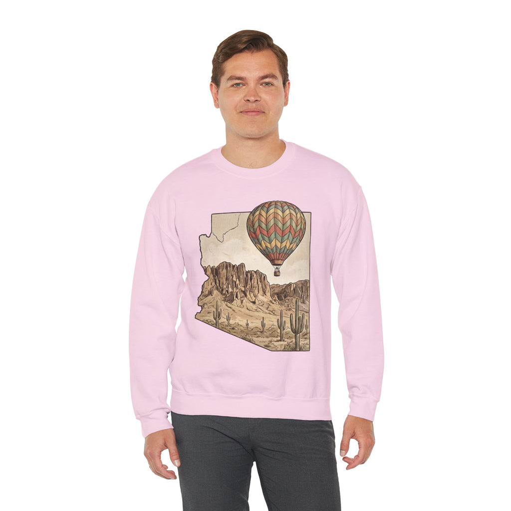 Grand Canyon Arizona Hot Air Balloon Crewneck Sweater