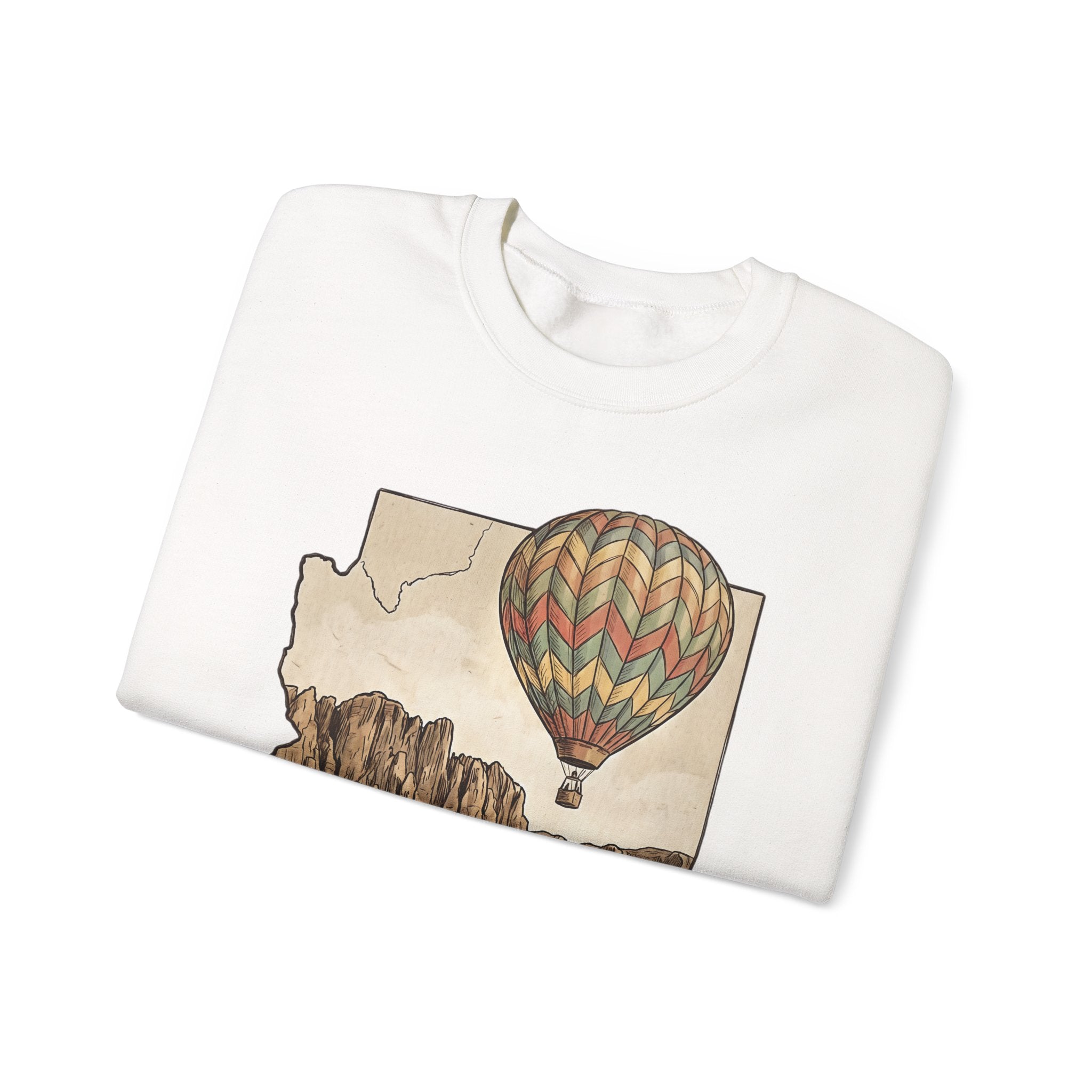Grand Canyon Arizona Hot Air Balloon Crewneck Sweater