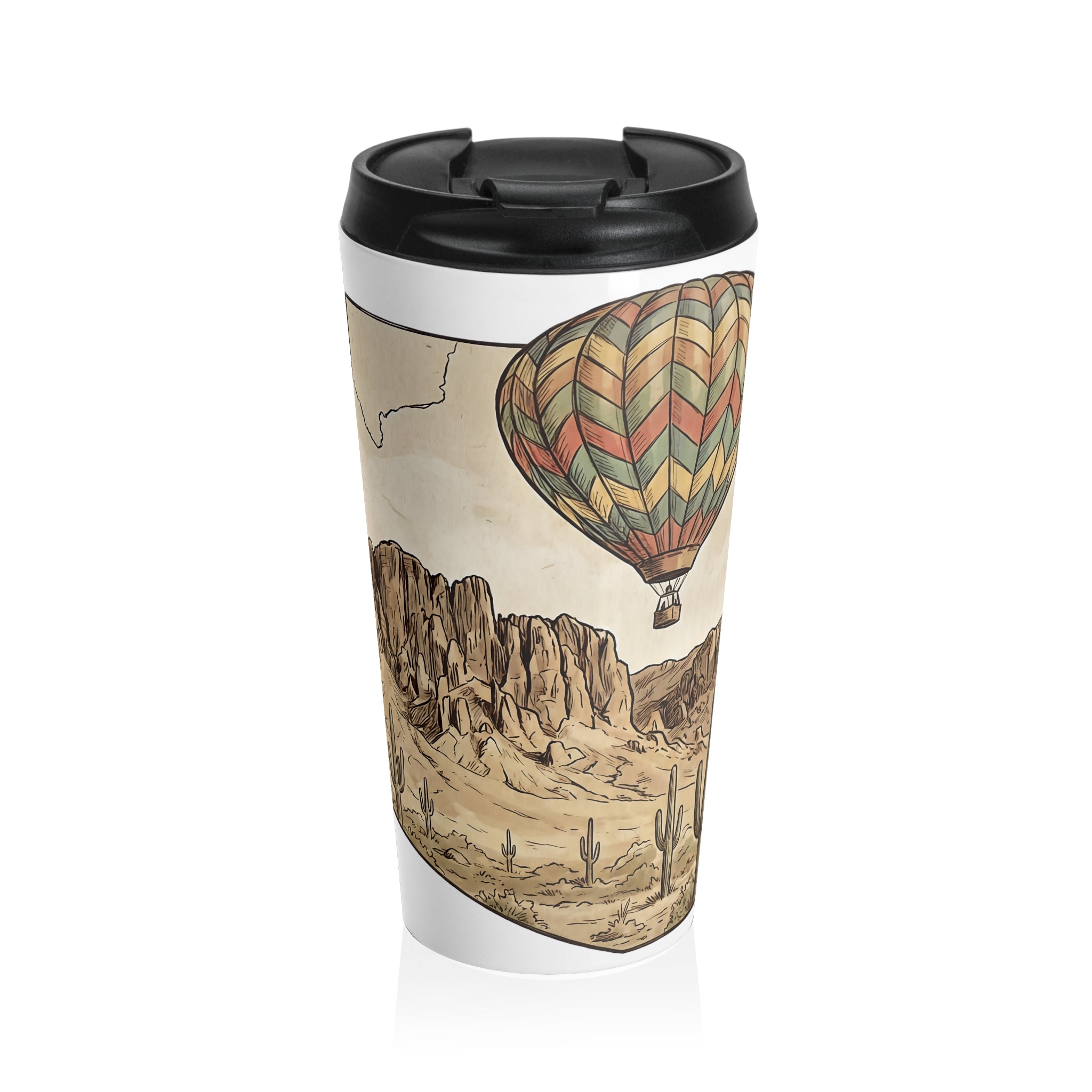 Grand Canyon Arizona Hot Air Balloon Stainless Steel Travel Mug