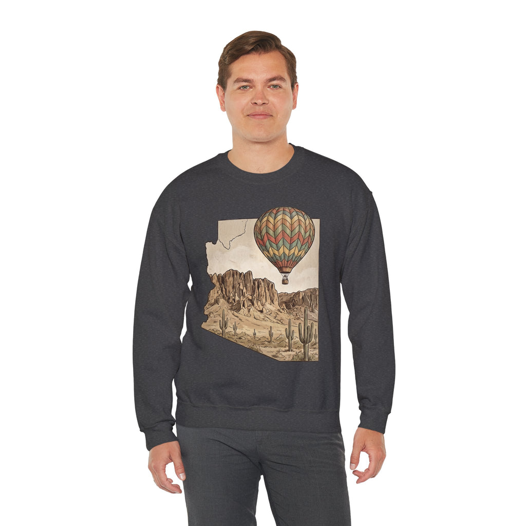 Grand Canyon Arizona Hot Air Balloon Crewneck Sweater