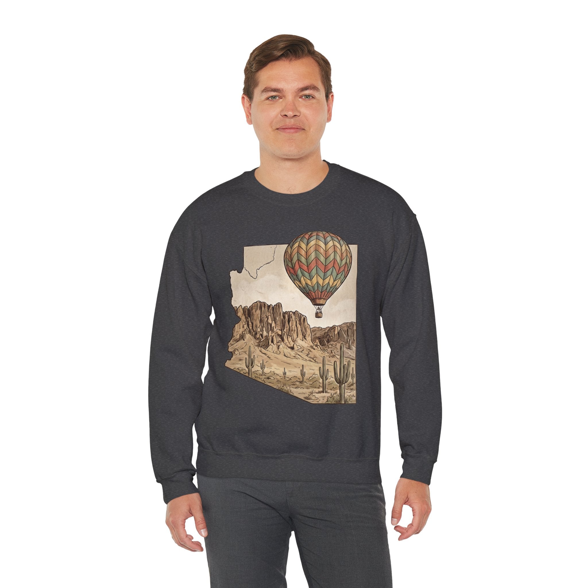 Grand Canyon Arizona Hot Air Balloon Crewneck Sweater