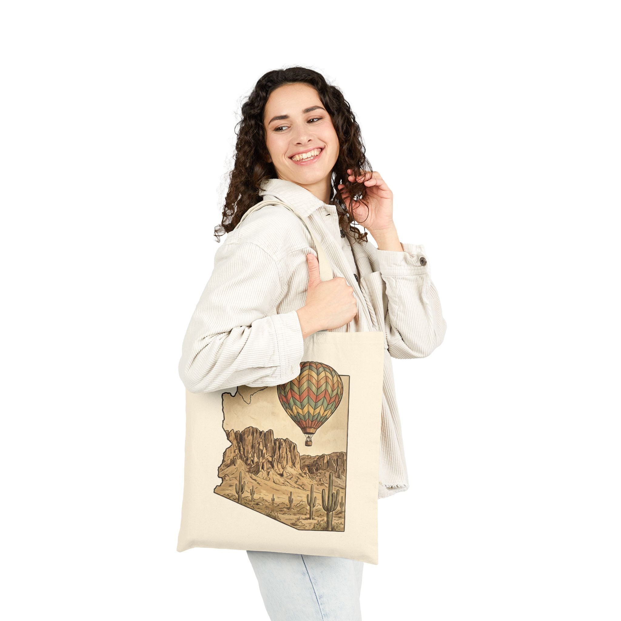 Grand Canyon Arizona Hot Air Balloon Tote Bag